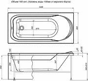 Акриловая ванна Aquanet West 150x70 240462 без гидромассажа-7