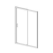 Душевая дверь Vincea Alpha 110 VDS-3AL110CL профиль Хром стекло прозрачное-6