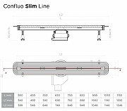 Душевой лоток Pestan Confluo Slim Line 450+ 13100023 с решеткой Хром матовый-8