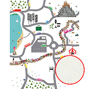 Фреска детская Ortograf Детские 33064 Фактура флок FLK Флизелин (2,1*2,7) Разноцветный, Автомобили/Карты