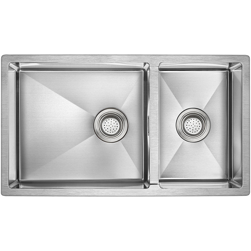 Кухонная мойка Paulmark Osser 78 PM527844-BS Брашированная сталь крепеж для врезной мойки коробка 6шт