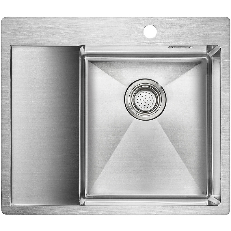 Кухонная мойка Paulmark Alster 59 PM825951-BSR Брашированная сталь крепеж для врезной мойки коробка 6шт