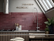 Керамическая плитка Equipe Artisan Burgundy 24467 настенная 6,5х20 см-1