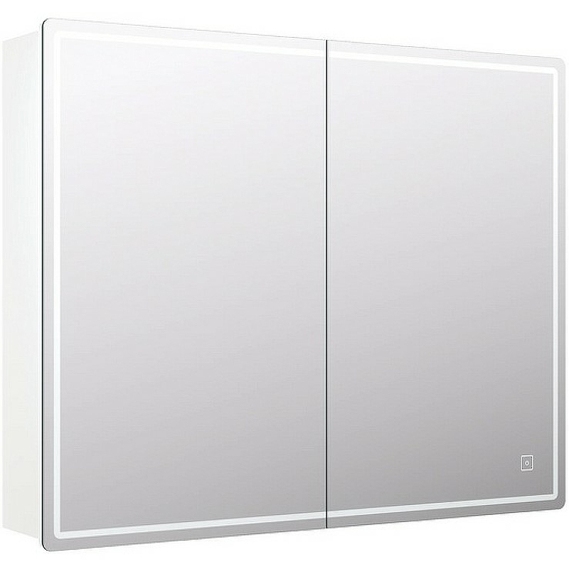 Зеркальный шкаф Vigo Geometry 80 zsh.GEO.80.El с подсветкой Белый зеркальный шкаф vigo plaza 800х700х150 мм с подсветкой белый