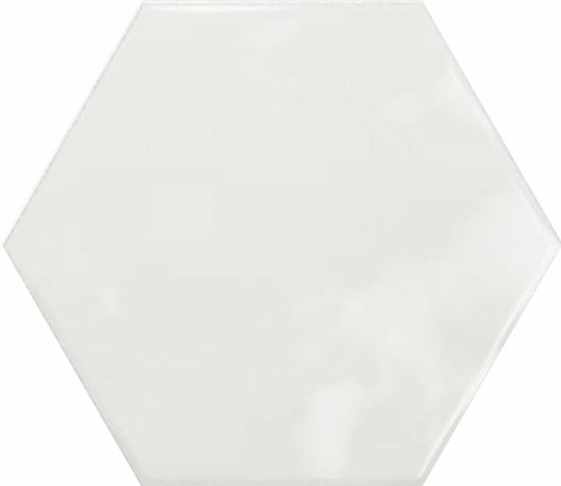 Керамогранит Ceramica Ribesalbes Geometry Hex White Glossy PT03134 15х17,3 см