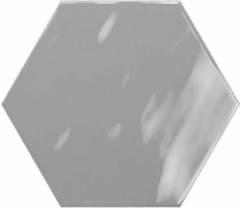 Керамогранит Ceramica Ribesalbes Geometry Hex Grey Glossy PT03138 15х17,3 см керамогранит ecoceramic ec inspire grey hex 20x24 см 921851 0 92 м2