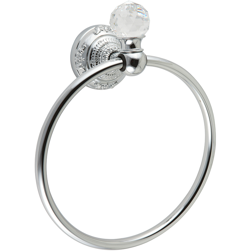 Кольцо для полотенец Migliore Cristalia 16805 Хром с кристаллом Swarovski кольцо для полотенец migliore cristalia 16837 золото с кристаллом swarovski