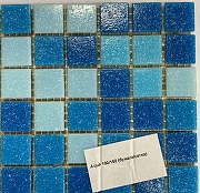 Стеклянная мозаика Bonaparte Aqua 150 на сетке 32,7х32,7 см-1