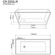 Акриловая ванна Grossman Cristal 180x80 GR-2021 без гидромассажа-4