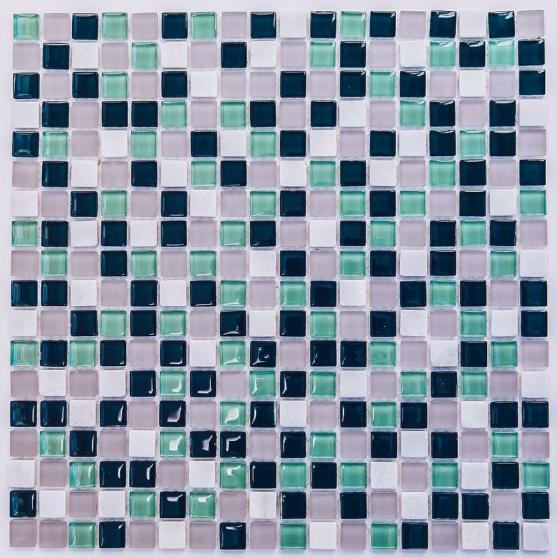 Стеклянная мозаика с камнем Bonaparte Olivia 30х30 см мозаика bonaparte стеклянная с камнем sudan 30х30 см