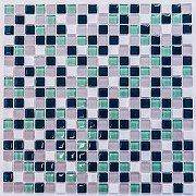 Стеклянная мозаика с камнем Bonaparte Olivia 30х30 см
