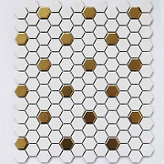 Керамогранитная мозаика Bonaparte Babylon Gold matt 26х30 см