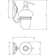 Дозатор для жидкого мыла Migliore Cleopatra 16656 Хром-2