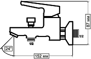 Смеситель для ванны Vidima Technik BA286AA Хром-3