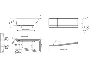 Акриловая ванна Ravak Be Happy II 160x75 L C961000000 без гидромассажа-3
