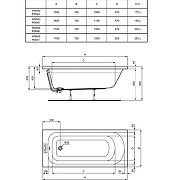 Акриловая ванна Ideal Standard Simplicity 170x75 W004501 без гидромассажа-2