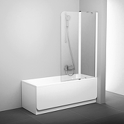 Шторка на ванну Ravak Chrome CVS2-100 R 7QRA0100Z1 профиль Белый стекло Transparent-1