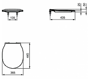 Сиденье для унитаза Ideal Standard Connect Air E036601 Белое с микролифтом-5