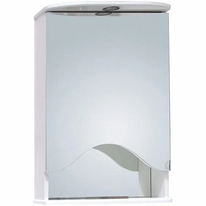 Зеркальный шкаф Onika Лидия 50 L 205003 с подсветкой Белый