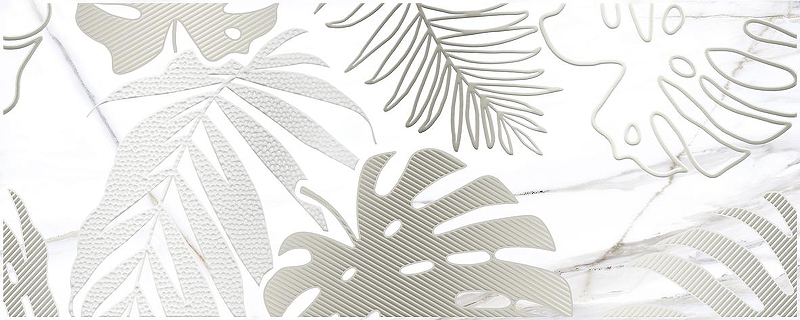 Керамический декор Laparet Elegance 1 белый 20x50 см плитка настенная laparet ivory 20x50 кремовая