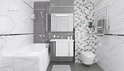 Керамическая плитка Laparet Elegance белый настенная 20x50 см-5