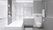 Керамическая плитка Laparet Elegance белый настенная 20x50 см-6
