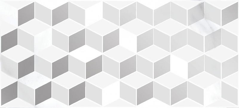 Керамическая вставка Cersanit Omnia белая 15918 (А15918) геометрия 20x44 см