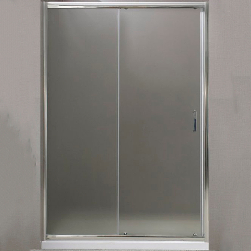 Душевая дверь BelBagno Uno 110 UNO-195-BF-1-110-P-Cr профиль Хром стекло рифленое цена и фото
