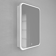 Зеркальный шкаф Jorno Modul 50 Mol.03.50/P/W/JR с подсветкой Белый-1