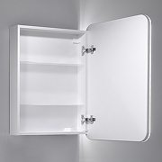Зеркальный шкаф Jorno Modul 50 Mol.03.50/P/W/JR с подсветкой Белый-2