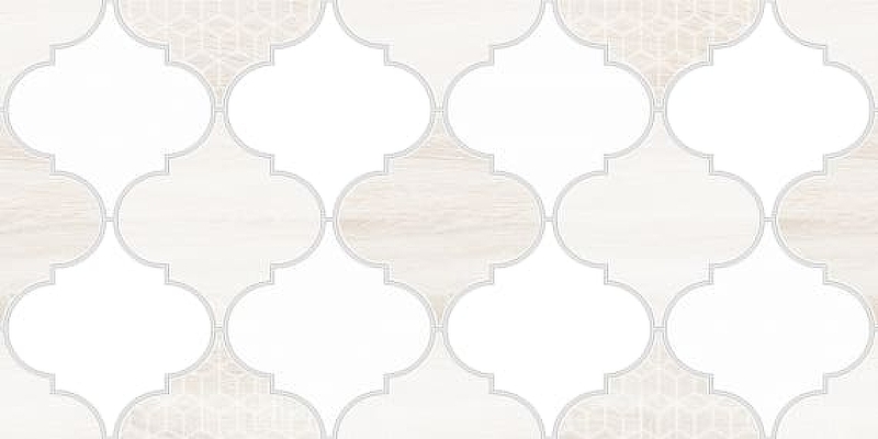 Керамический декор Lasselsberger Ceramics Мореска бежевый 11641-8627 20х40 см