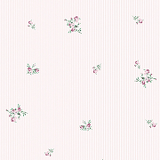 Обои Andrea Rossi Stromboli 54345-2 Винил на флизелине (1,06*10) Розовый, Полоса/Цветы