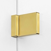 Душевой уголок New Trendy Avexa Gold 80х100 R EXK-1735 профиль Брашированное золото стекло прозрачное-2