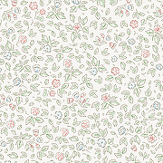 Обои Andrea Rossi Stromboli 54340-2 Винил на флизелине (1,06*10) Белый/Зеленый/Красный, Листья/Цветы