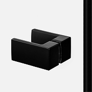 Душевой уголок New Trendy Avexa Black 80х70 L EXK-1560 профиль Черный стекло прозрачное-2
