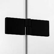 Душевой уголок New Trendy Avexa Black 80х70 L EXK-1560 профиль Черный стекло прозрачное-5