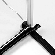 Душевой уголок New Trendy Avexa Black 80х70 L EXK-1560 профиль Черный стекло прозрачное-9