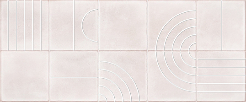 Керамический декор Gracia Ceramica Sweety розовый 01 25x60 см