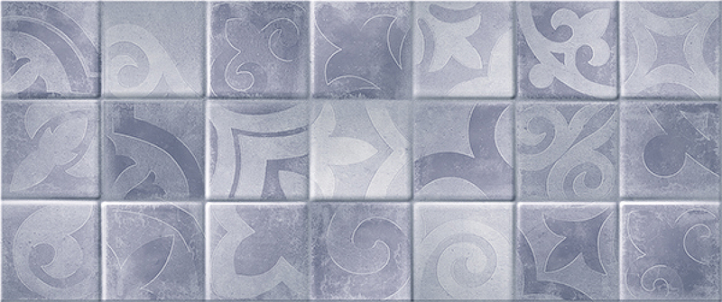 Керамическая плитка Gracia Ceramica Folk голубая 02 настенная 25x60 см коллекция плитки gracia ceramica metro