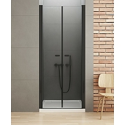 Душевая дверь New Trendy New Soleo Black 100 D-0216A профиль Черный стекло прозрачное-1