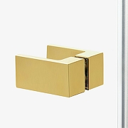 Душевая дверь New Trendy Avexa Gold 100 L EXK-1718 профиль Брашированное золото стекло прозрачное-6