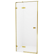 Душевая дверь New Trendy Avexa Gold 120 L EXK-1722 профиль Брашированное золото стекло прозрачное