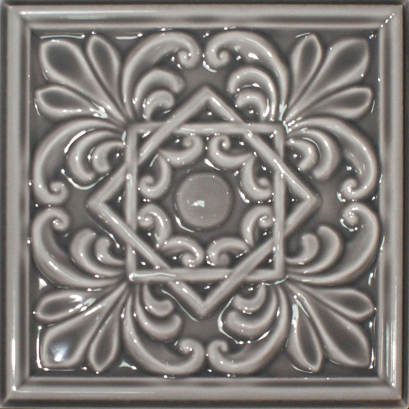 керамическая плитка cevica plus basalt 15x15 см Керамический декор Cevica Plus Classic 1 Basalt 15x15 см
