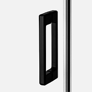 Душевая дверь New Trendy Prime Black 100 L D-0316A профиль Черный стекло прозрачное-2