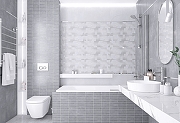 Керамический декор Laparet Moby светло-серый 30х60 см-3