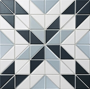 Керамическая мозаика StarMosaic Albion Star Blue TR2-BLM-BL1 27,5x27,5 см