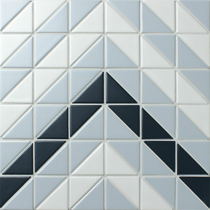 Керамическая мозаика StarMosaic Albion Wave Blue TR2-BLM-CV 27,5x27,5 см керамическая мозаика starmosaic albion cube grey tr2 cl sq2 27 5x27 5 см