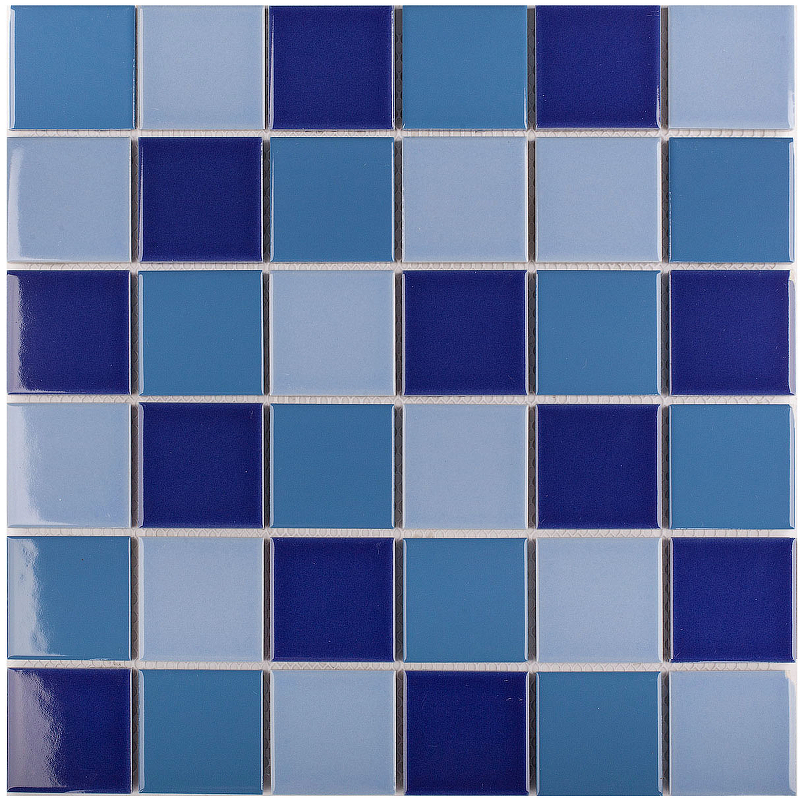 Керамическая мозаика StarMosaic Homework Blue Mix Glossy WB52200 30,6x30,6 см керамическая мозаика starmosaic metal silver glossy cio917jy 30 25x30 25 см