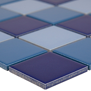 Керамическая мозаика StarMosaic Homework Blue Mix Glossy WB52200 30,6x30,6 см-2