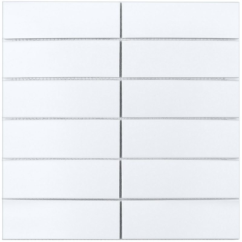 цена Керамическая мозаика StarMosaic Brick/Metro White Matt V-VW56000 30x30 см